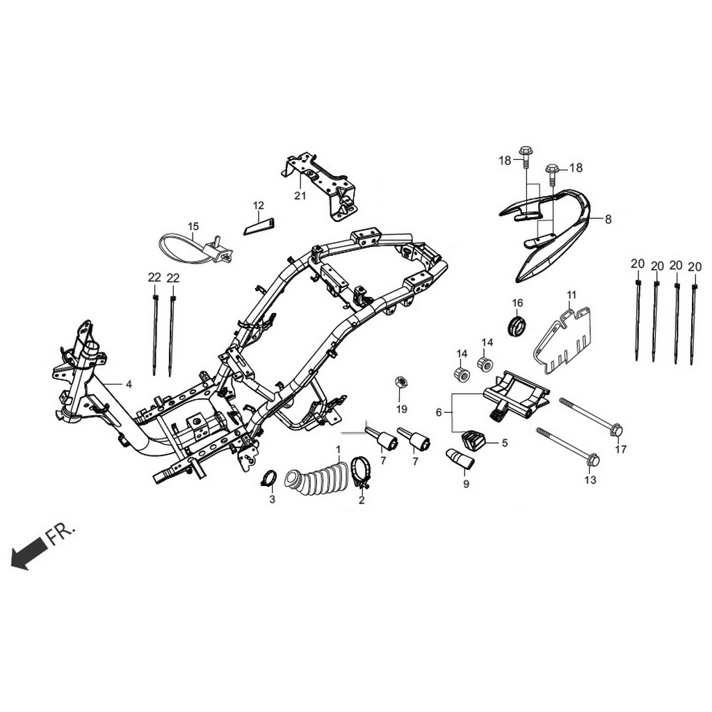 HERO DUET LX BRAKET #HR110-DT F2309